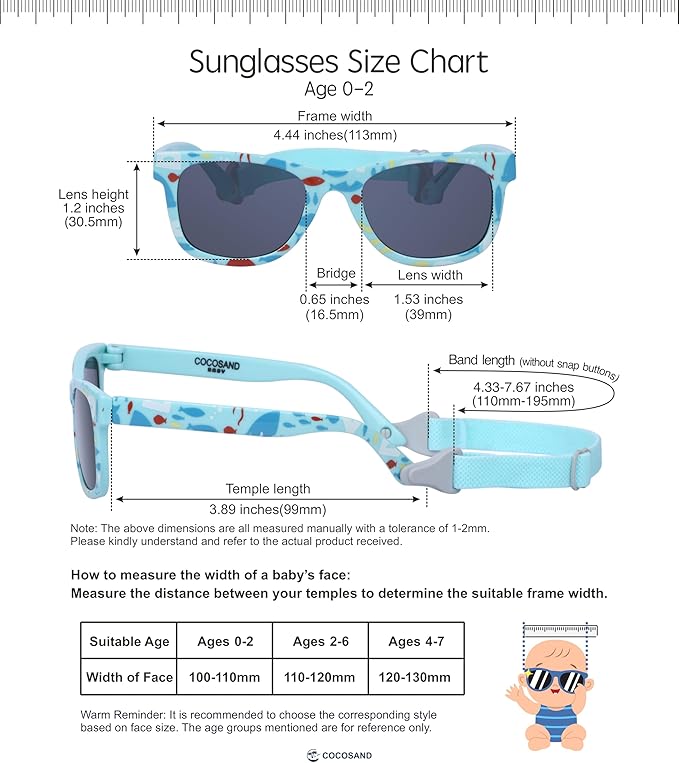 COCOSAND Flexible Baby Sunglasses - Image 5