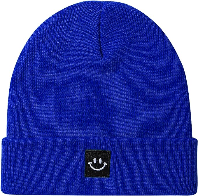 Baby Beanie Knit Ski Hat with Cute Face by Paladoo