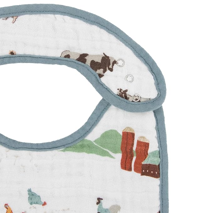 Little Unicorn Premium Classic Bib 3 pack | Adjustable as baby grows | Soft - Image 2