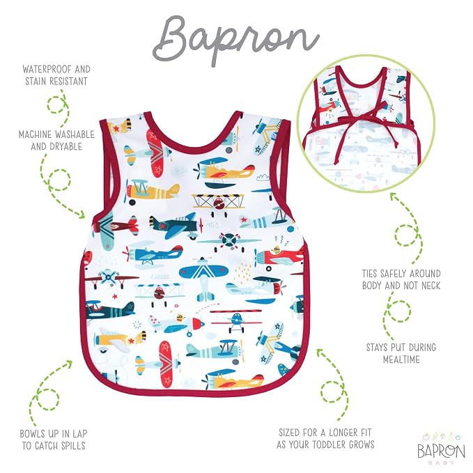 BapronBaby Retro Airplanes Bapron - Image 2