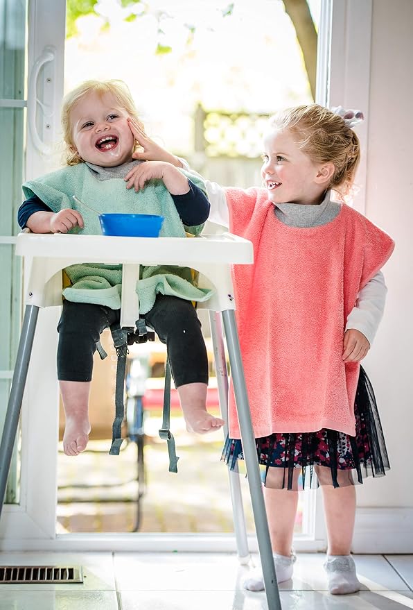 MATZ Terry Towel Slip On Baby Bibs | Full Coverage | Ultra Absorbent 100% - Image 3