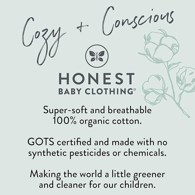 HonestBaby 4 Piece Pajamas Sleepwear Pjs 100% Organic Cotton - Image 5