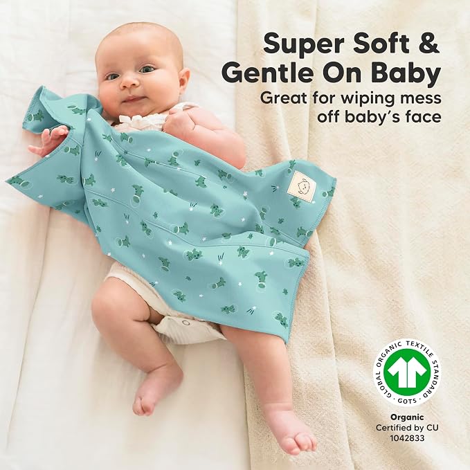 Organic Burp Cloths Baby Boy, Girl - Image 4