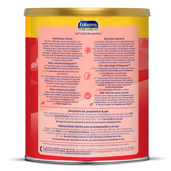 Enfagrow PREMIUM Toddler Nutritional Drink, Made - Image 6