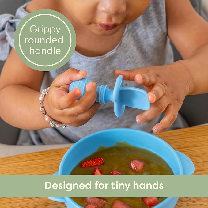 UpwardBaby Silicone Baby Spoons Self Feeding 6 Months - Image 7