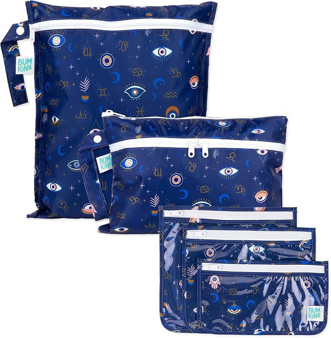 Bumkins - Waterproof Wet Bag, Wet/Dry Clutch & Clear Travel Bags - by Bumkins