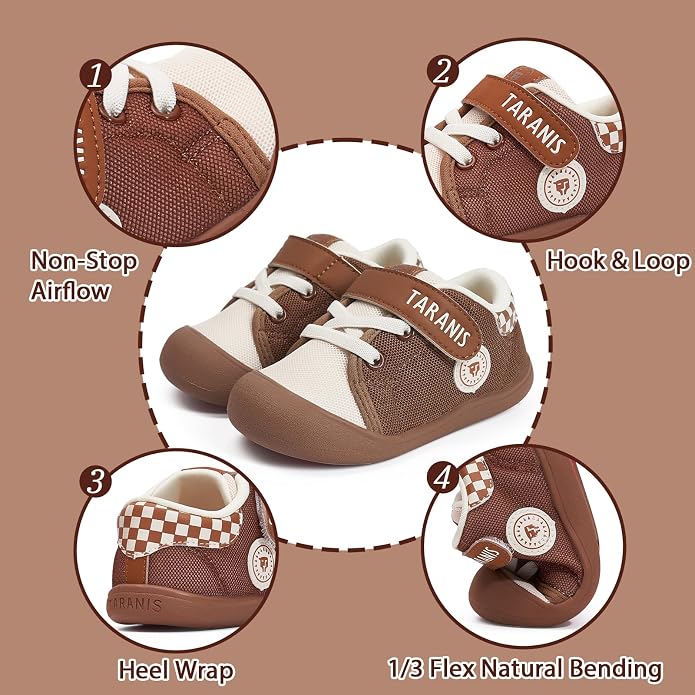Toddler Shoes Boys Girls Infant Sneakers Non-Slip Rubber Sole Baby Crib First - Image 5