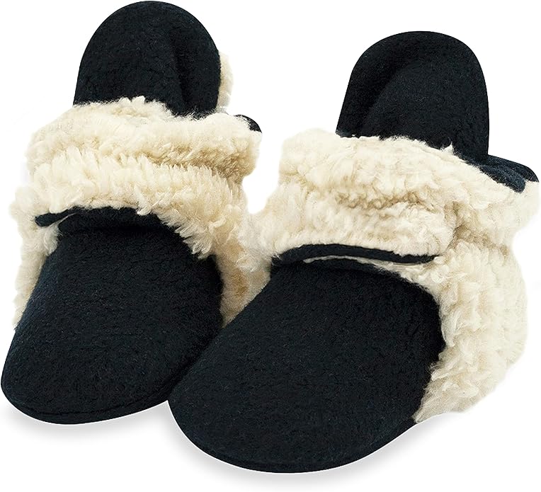 Zutano Unisex Fleece Baby Booties, Two Snap Closure, Newborn to 24 Months by Zutano