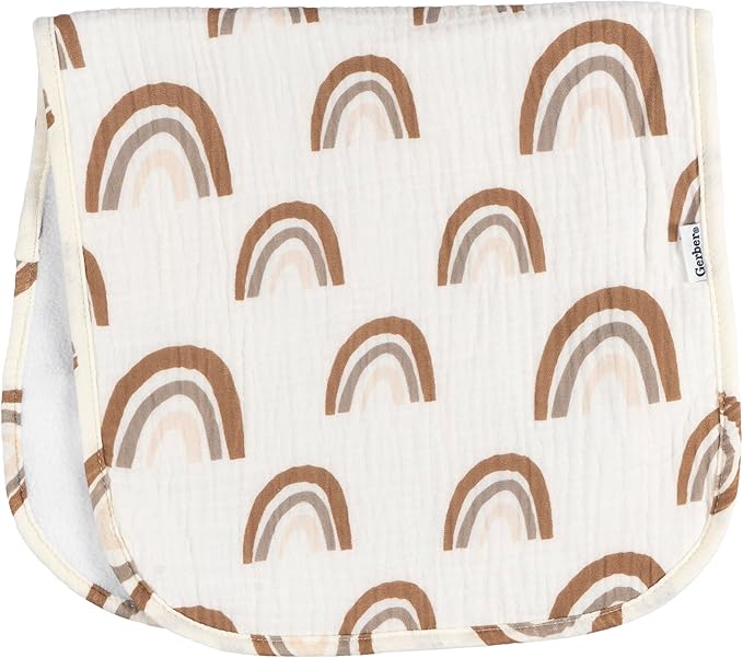 Gerber Baby Unisex Muslin Burp Cloths 5-Pack, Large Size 20" x 10" - Image 7