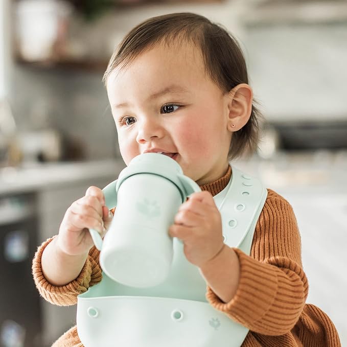 Green Sprouts Unisex Baby Silicone Scoop Bib - Image 6