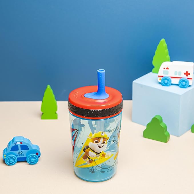 Zak Designs Kelso Tumbler 15 oz Set Toddlers Cups Leak-Proof Screw-On Lid - Image 9