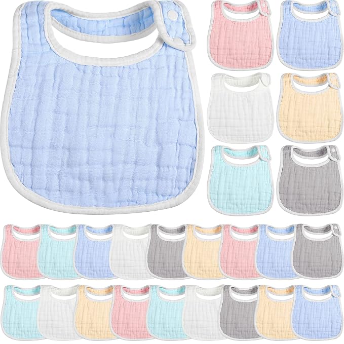 Yahenda 24 Pcs Muslin Baby Bibs Bandana Drool Bibs by Yahenda