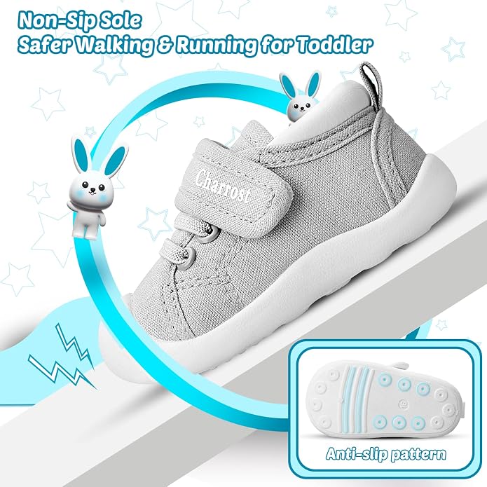 Baby Walking Shoes Toddler Girl Boy Soft Sole Breathable Cotton Canvas Shoes - Image 3