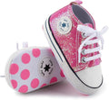 Meckior Baby Girls Boys Canvas Sneakers Soft Sole High-Top Ankle Infant First by Meckior