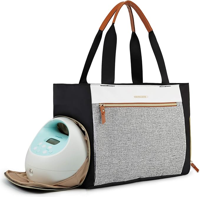mommore Breast Pump Bag Diaper Tote Bag by mommore