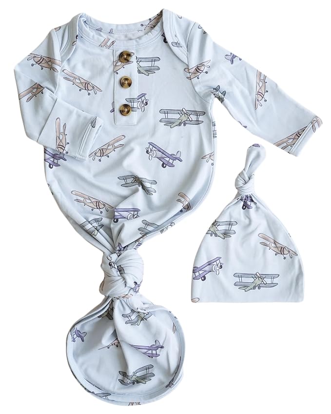 Caden Lane Newborn Knotted Gown by CadenLane