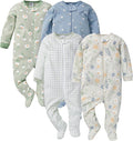Gerber Baby Girls 4 Pack Sleep 'N Play Footie by Gerber