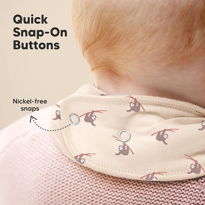10-Pack Organic Baby Bandana Bibs - Image 8