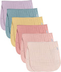 Gerber Baby Unisex Muslin Burp Cloths 6-Pack, Large Size 20" x 10" by Gerber