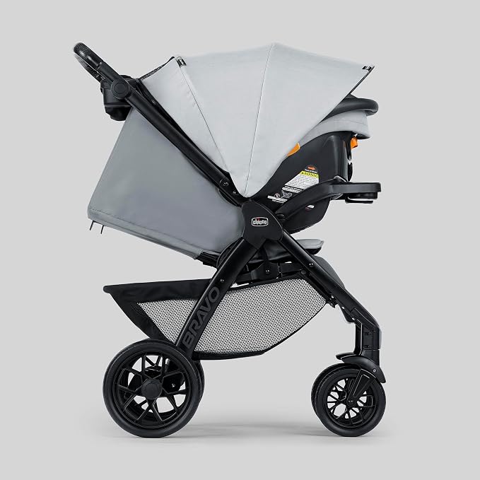 Chicco Bravo LE ClearTex Trio Travel System, Bravo Primo Quick-Fold Stroller - Image 2