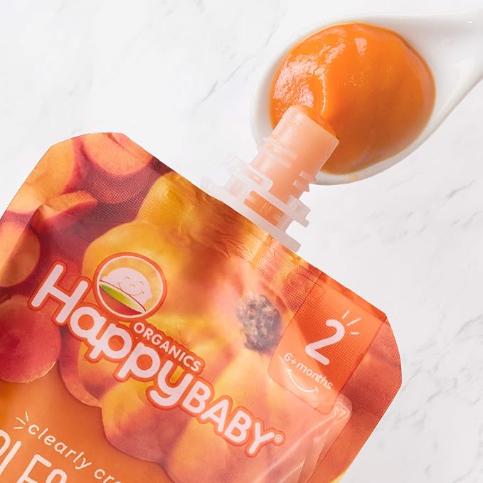 Happy Baby Organics Stage 2 Baby Food Pouches, Gluten Free, Vegan & Healthy - Image 5