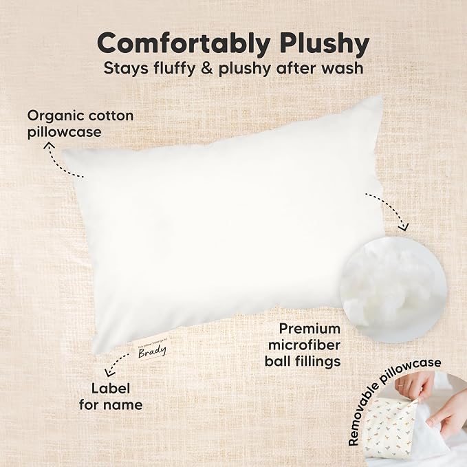 Mini Toddler Pillow with Pillowcase - Image 6