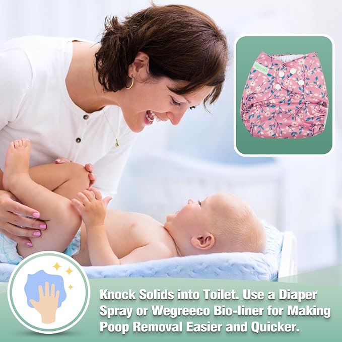 Wegreeco Cloth Diapers 6 Pack - Image 7