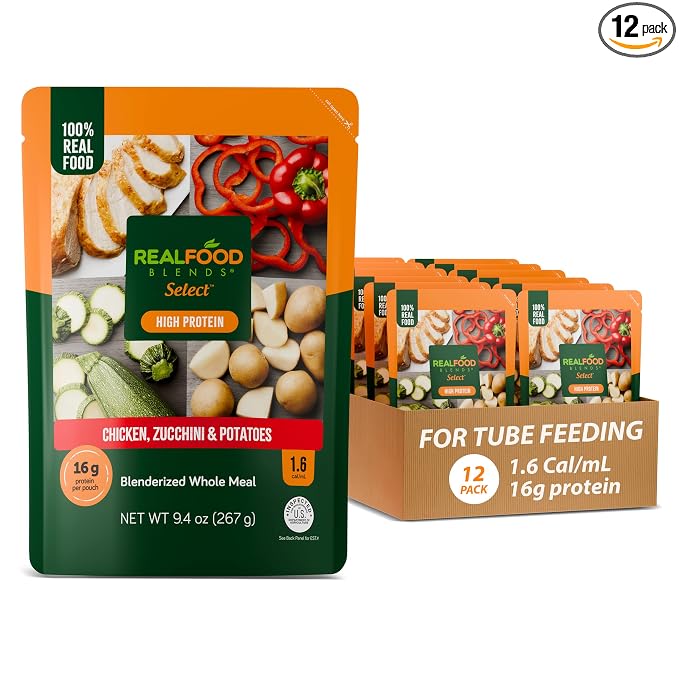 Real Food Blends Select Chicken, Zucchini & Potatoes – Pureed Food Meal by REALFOODBLENDS