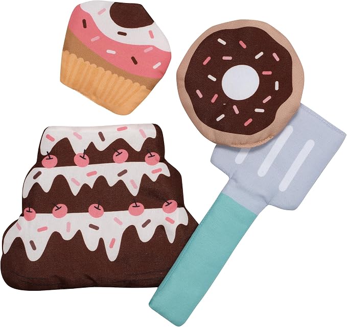 Lambs & Ivy Interactive 2-n-1 Soft Toddler Cupcake/Bakery Pillow Play Set - Image 7