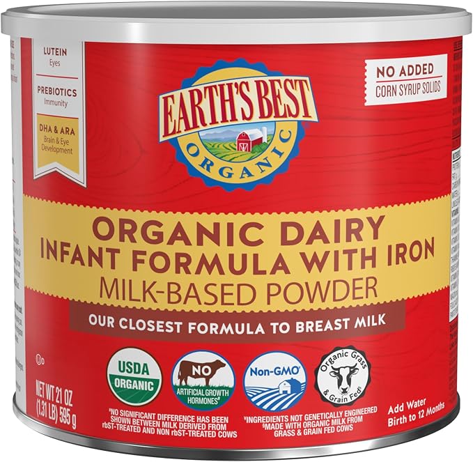 Earth's Best Organic Dairy Infant Formula by EarthsBest