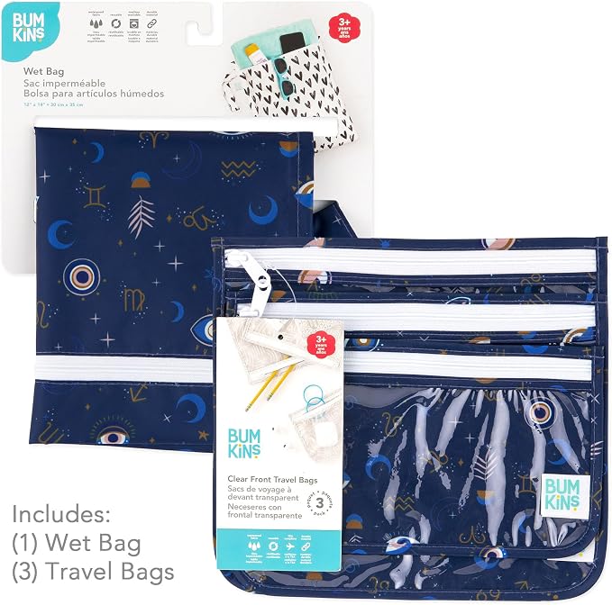 Bumkins - Waterproof Wet Bag & Clear Travel Bags - - Image 7