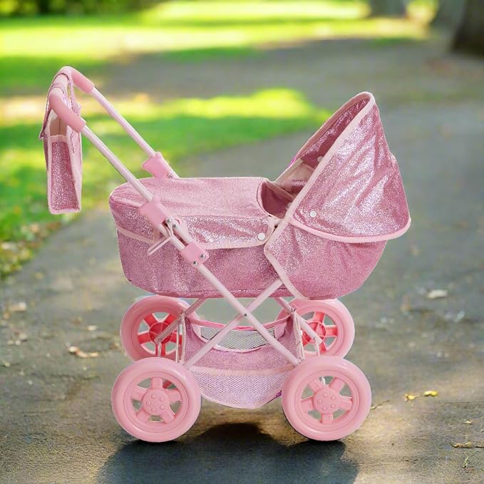 Olivia's Little World Baby Doll Bassinet Pram - Image 6
