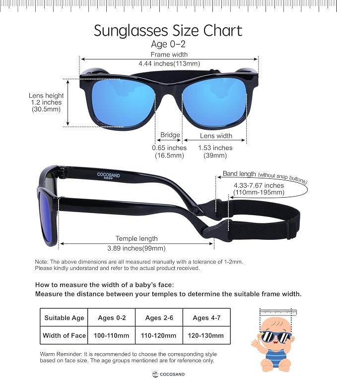 COCOSAND Flexible Baby Sunglasses - Image 6