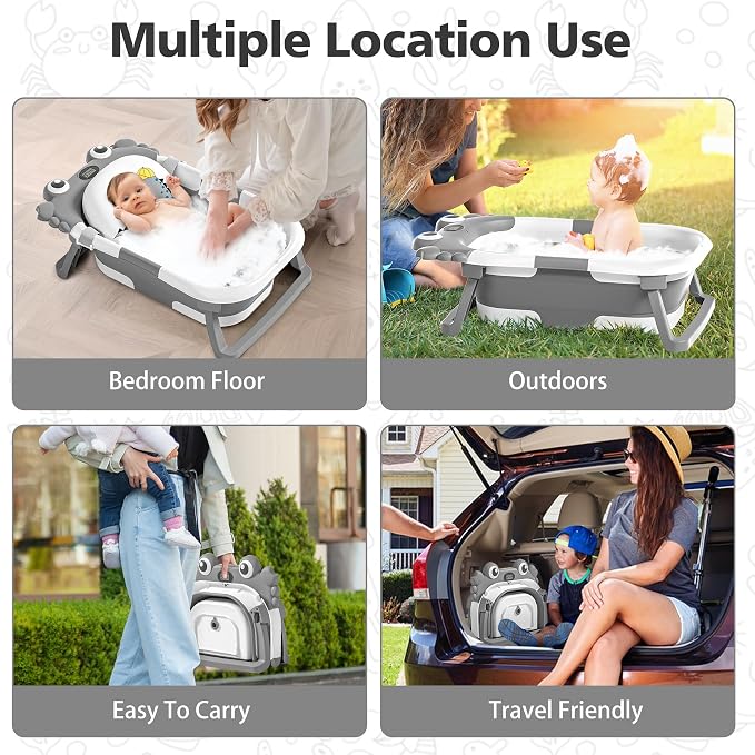 Collapsible Baby Bathtub for Newborns - Image 7
