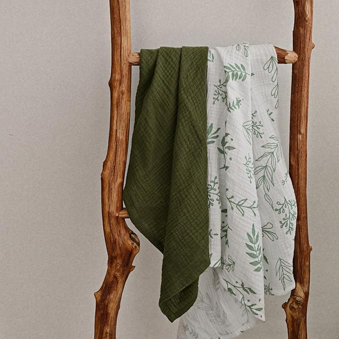 Muslin Receiving Blankets, Neutral Blanket Swaddling - Image 6