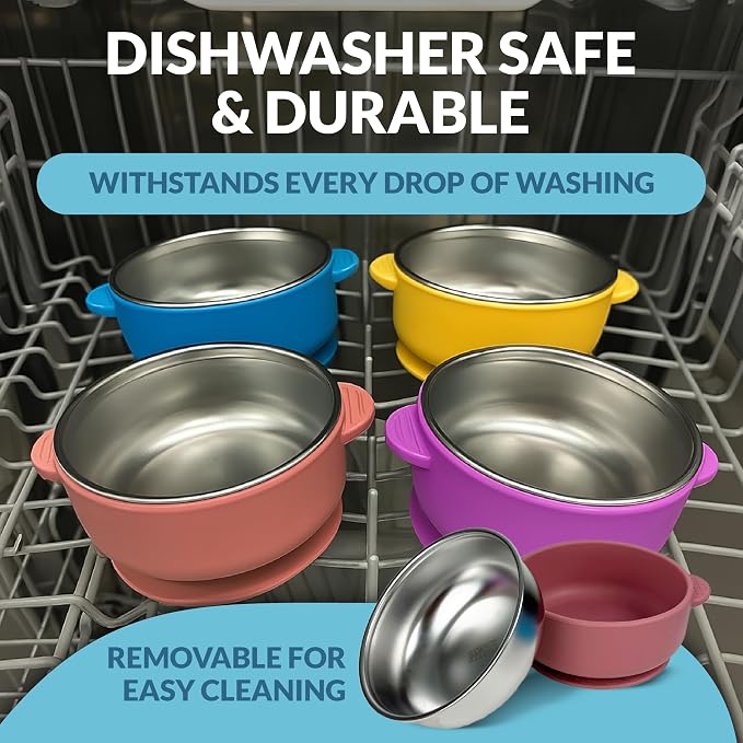 Stainless Steel Toddler Bowls - Image 5