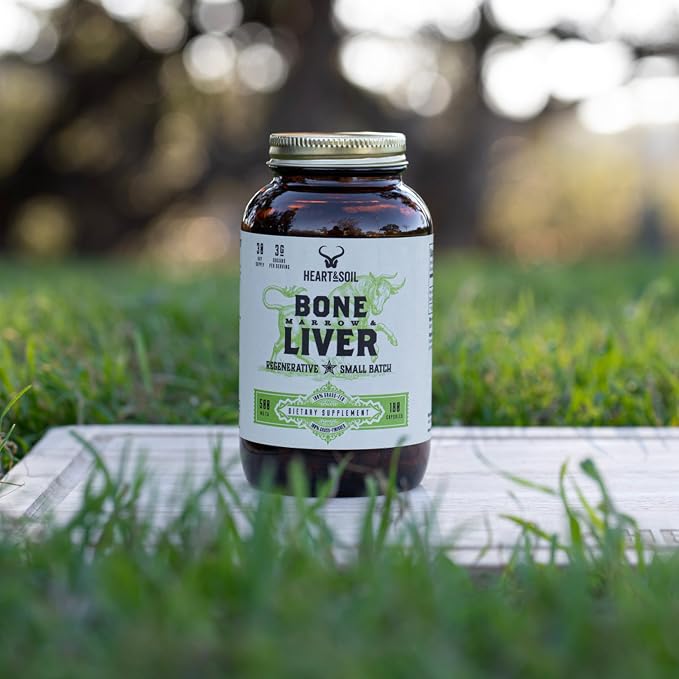 HEART & SOIL - Grass-Fed Bone Marrow and Beef Liver Supplement – 3000mg - Image 9