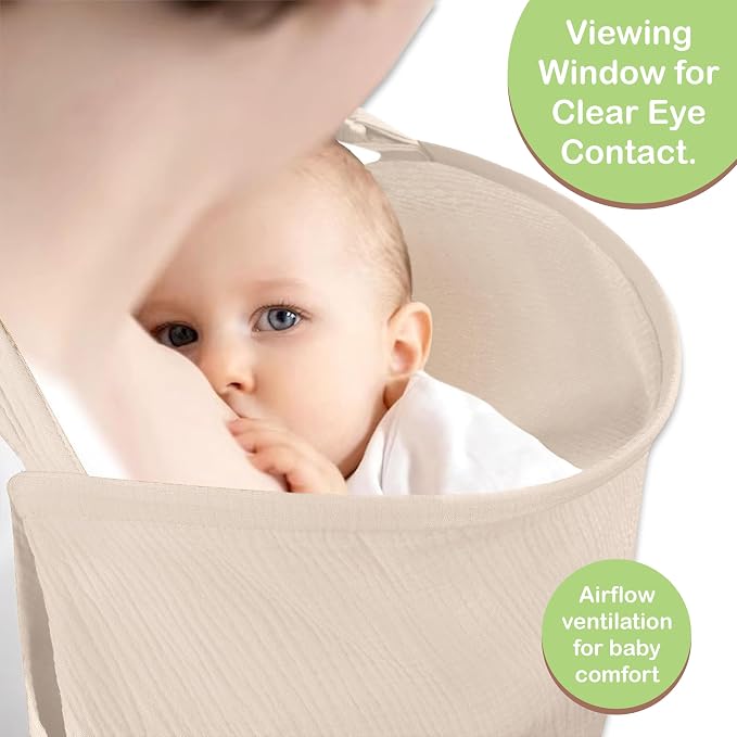 Premium Organic Breathable Muslin Nursing Cover - Image 7