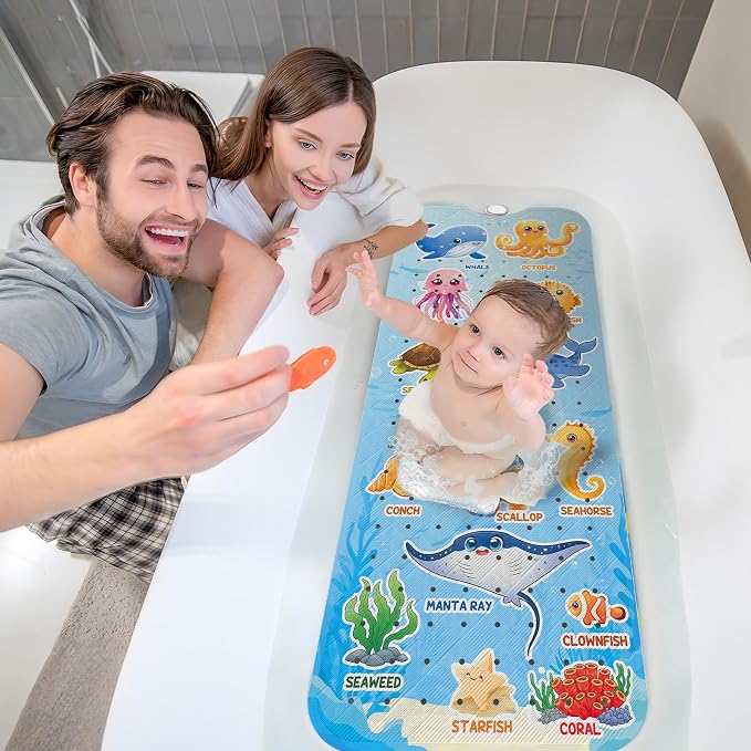 XIYUNTE Baby Bath Mat for Tub Non Slip Kids Bath Mat - Image 8