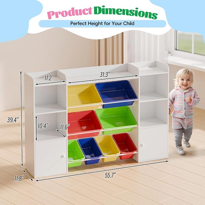 Large Kids Toy Storage Organizer, Toy Organizers and Storag - Image 2