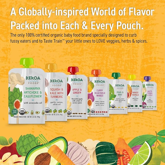 Kekoa Foods Shawarma, Artichoke & Cauliflower Baby Food Purée | 100% USDA - Image 7