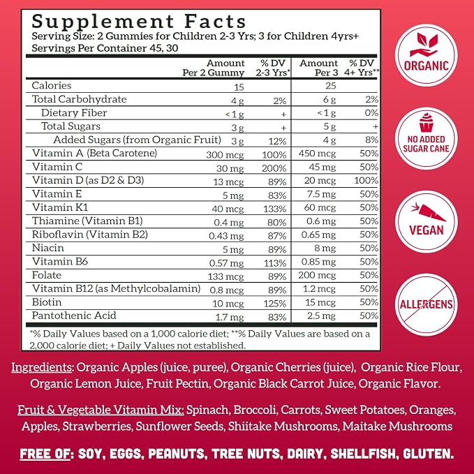 Llama Naturals Kids Multivitamin Gummies, Organic - Image 4