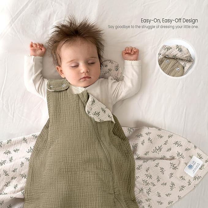 lulumoon Sleep Sack Muslin for Baby: Cotton Wearable Blanket for 15-24 Months - Image 2