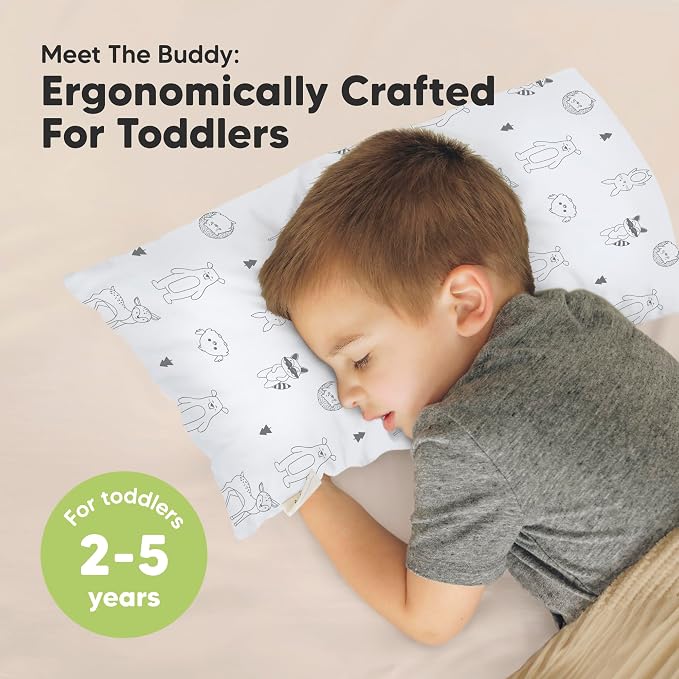 Toddler Pillow with Pillowcase - Image 2
