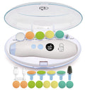 Rechargeable 22 in 1 Baby Nail Trimmer, Usage Labeled Case, 13 Extra by Royal+Angels