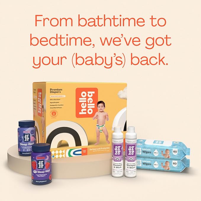 Hello Bello Premium Baby Diapers Size 2, Extra-Absorbent, Hypoallergenic Diapers - Image 6