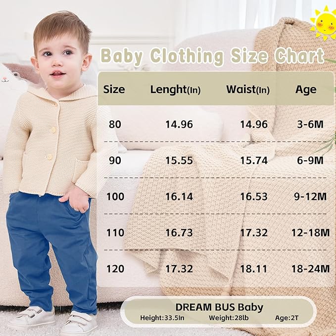 DREAM BUS Pack of 3 Toddler Jogger Pants - Image 6