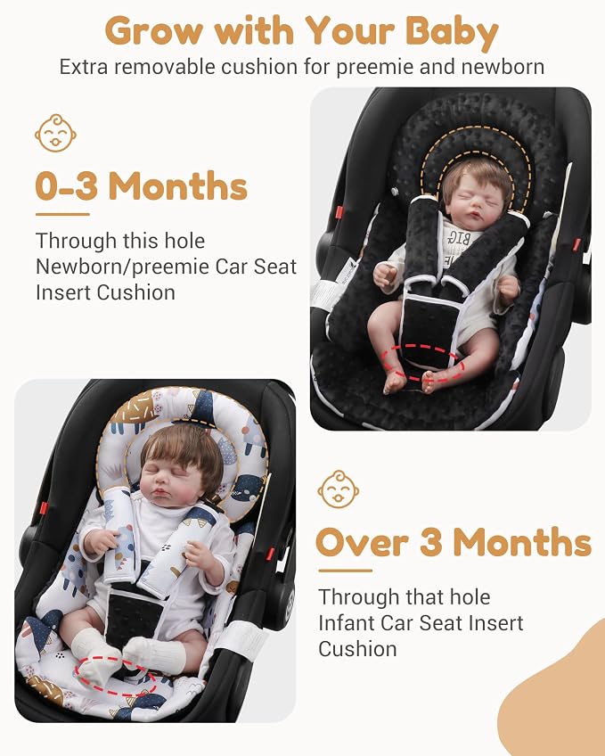 Infant Car Seat Insert with Removable Cushion - Image 2