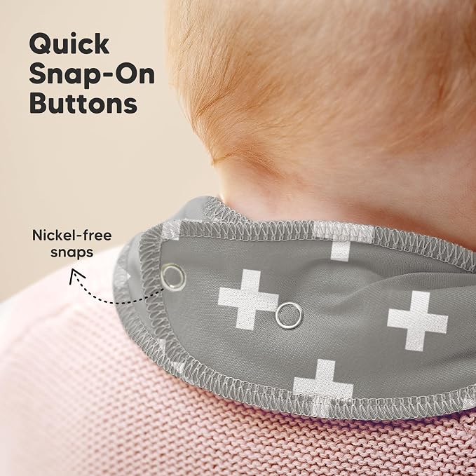 8-Pack Organic Baby Bandana Bibs - Image 8