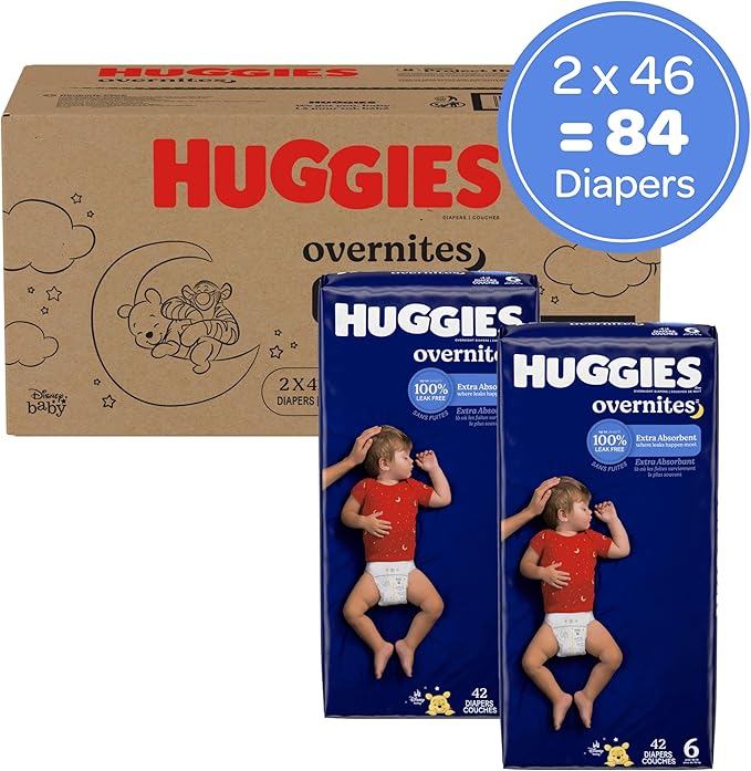 Huggies Size 6 Overnites Baby Diapers: Overnight Diapers, Size 6, 84 Ct - Image 2